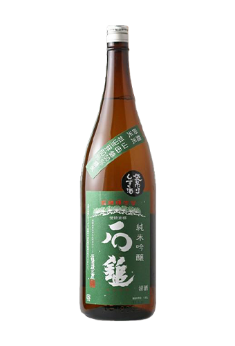 Rượu Sake ISHIZUCHI JUNMAI GINJO GREEN LABEL FUKUROTSURI TOPPING (1800ml)