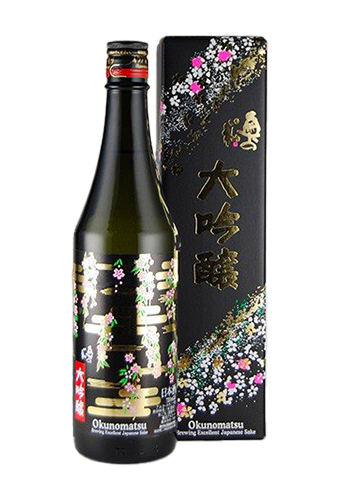 Rượu Sake OKUNOMATSU DAIGINJO SAKURA LABEL (720ml/1800ml)