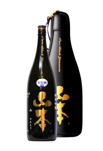 Rượu Sake 120TH ANNIVERSARY COMMEMORATIVE SAKE> YAMAMOTO JUNMAI GINJO PURE BLACK + CHAMPAGNE COOLER BAG (720ml)