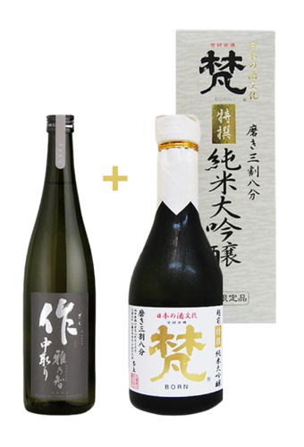 Rượu Sake MIYABINOTOMO NAKADORI + [BON] TOKUSEN (720mlx2)