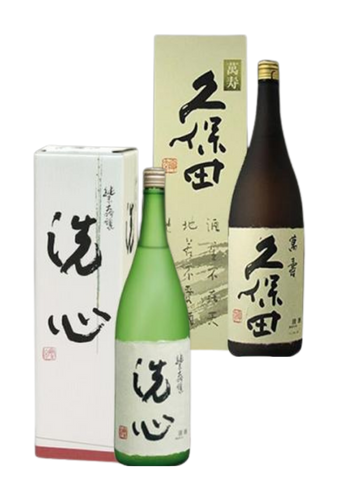 Rượu Sake <ASAHI SHUZO TASTE COMPARISON SET PART 1> KUBOTA MANJU (720ml) + SENSHIN (720ml)