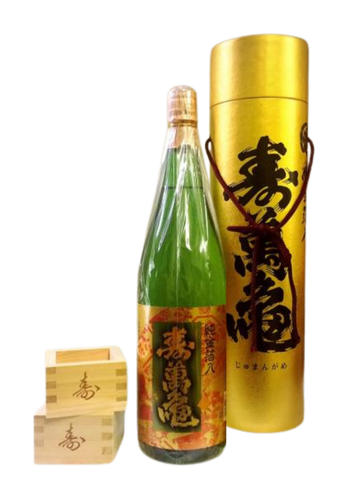 Rượu Sake KOTOBUKI MANKAME VÀNG LÁ NGUYÊN CHẤT + 2 HINOKI MASU GLASSES (1800ml)