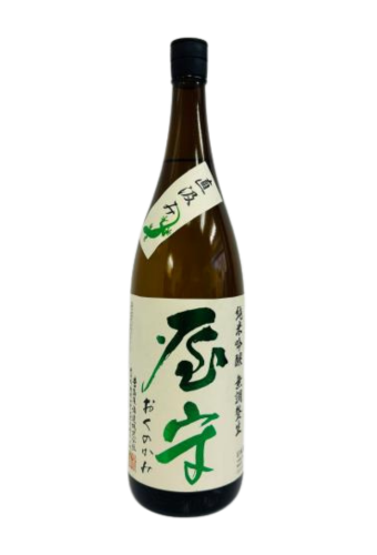 Rượu Sake OKUNO KAMI JUNMAI GINJO MUCHOUSEI HATTANISHIKI LIMITED EDITION JIKAKUMI NAMA  (1800ml)