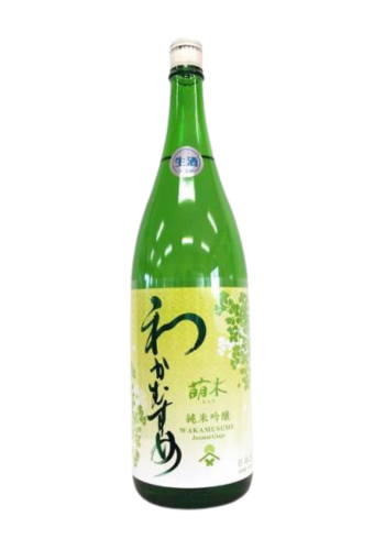 Rượu Sake WAKAMUSUME JUNMAI GINJO MOEGI MUROKANAMAMA GENSHU (1800ml/720ml)